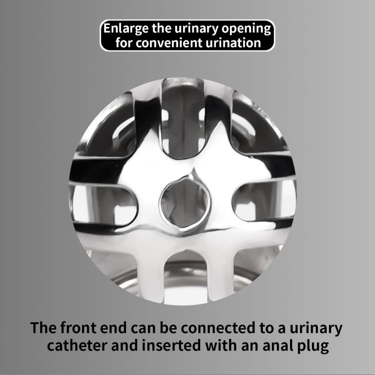 Men's urinary catheter anal plug bondage chastity lock (wearable type)