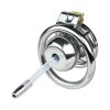 TS transvestite special butterfly pattern penis compression chastity lock (with silicone catheter)
