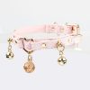 Original design niche heart-shaped detachable bell sm choker (with leash)