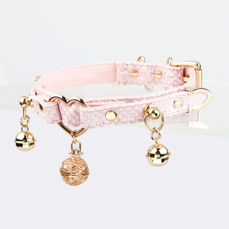 Original design niche heart-shaped detachable bell sm choker (with leash)