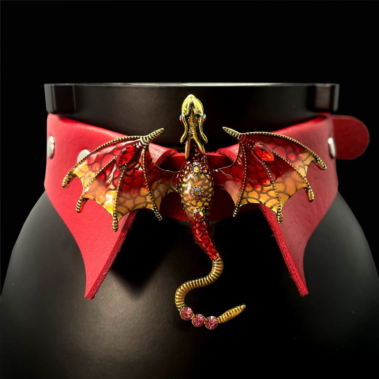 Original design niche punk style Charmander stand collar (without leash) - Image 14