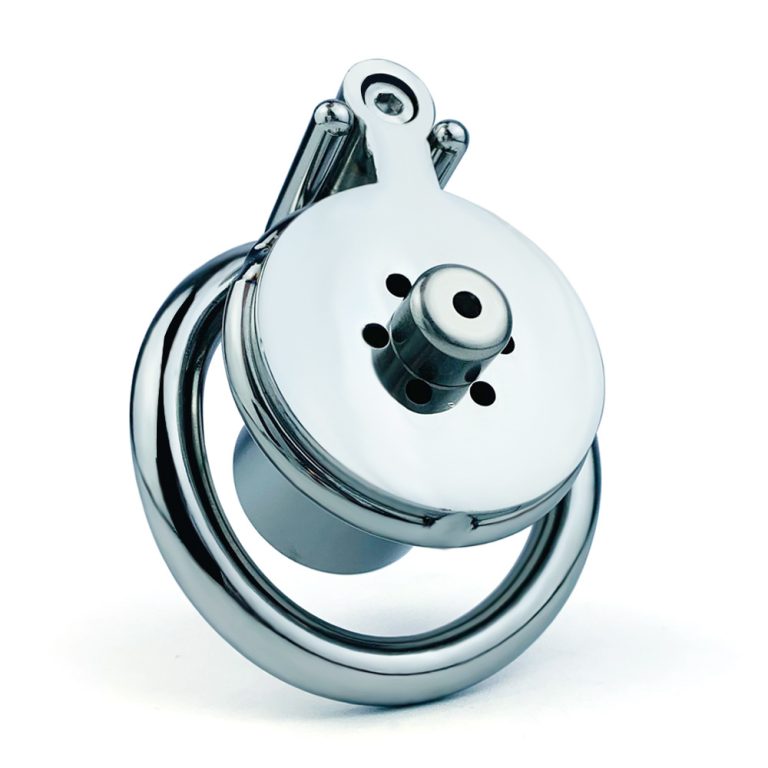 Male penis compression chastity lock (including catheter)