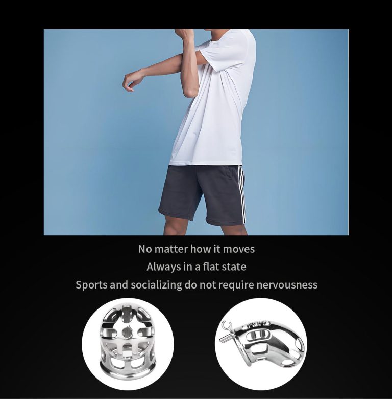 Men's urinary catheter anal plug bondage chastity lock (wearable type)