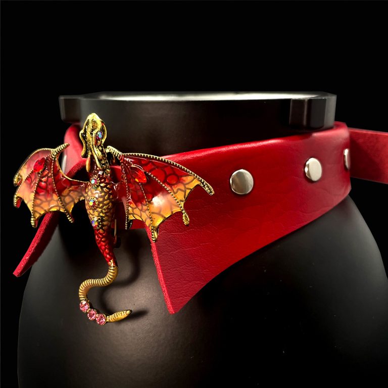 Original design niche punk style Charmander stand collar (without leash) - Image 15
