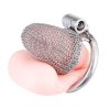 Men's stainless steel braided mesh chastity lock