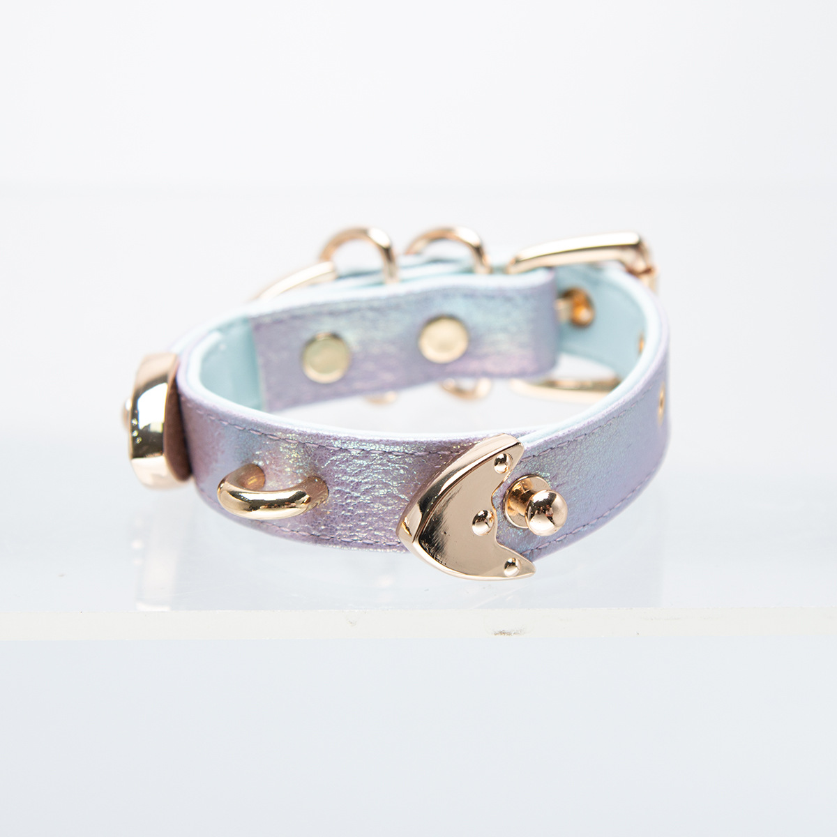 Puppy Play Leather Bracelet: Laser Cut Bondage Style Cuff for Pet Play - Image 17