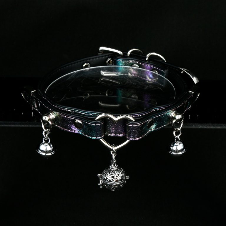 Original design niche heart-shaped detachable bell sm choker (with leash)