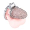 Men's stainless steel braided mesh chastity lock