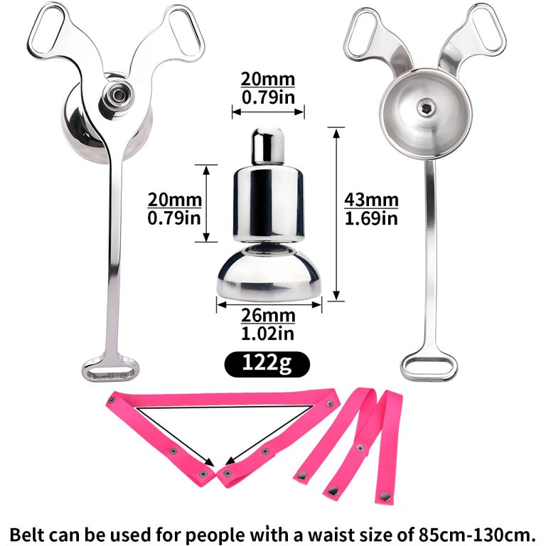 TS transvestite special metal piece penis compression wearable chastity lock