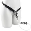 Men's urinary catheter anal plug bondage chastity lock (wearable type)