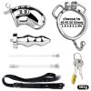 Men's urinary catheter anal plug bondage chastity lock (wearable type)