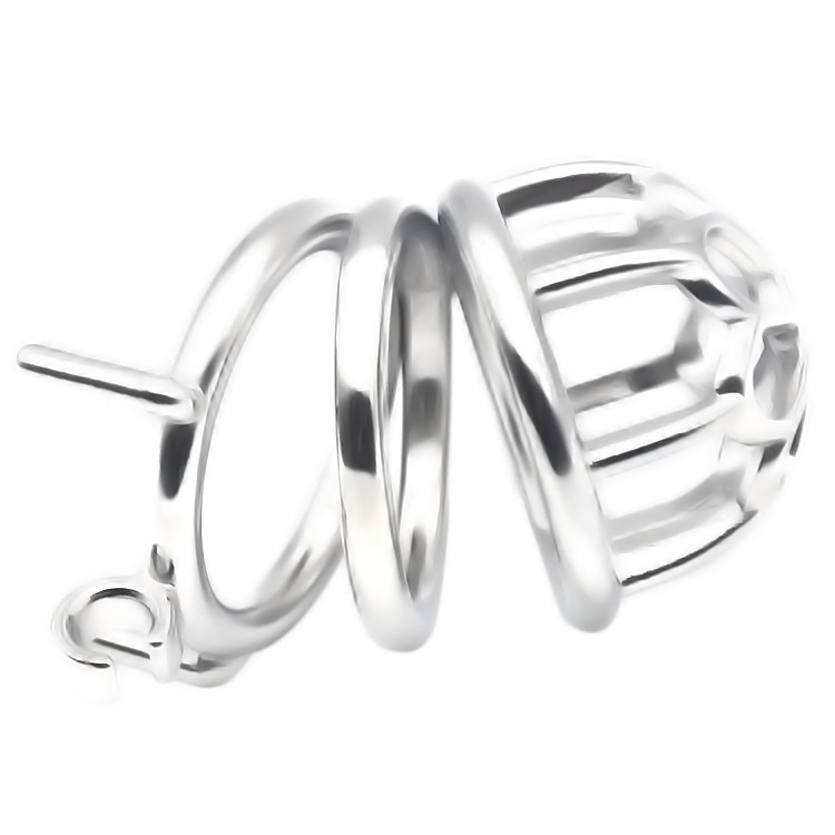 Men's plum blossom shaped anti-fall chastity lock (with catheter)