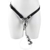 Men's urinary catheter anal plug bondage chastity lock (wearable type)