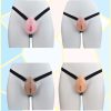 TS imitates women's genitals wearable chastity pants