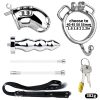 Men's urinary catheter anal plug bondage chastity lock (wearable type)
