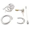 Men's plum blossom shaped anti-fall chastity lock (with catheter)