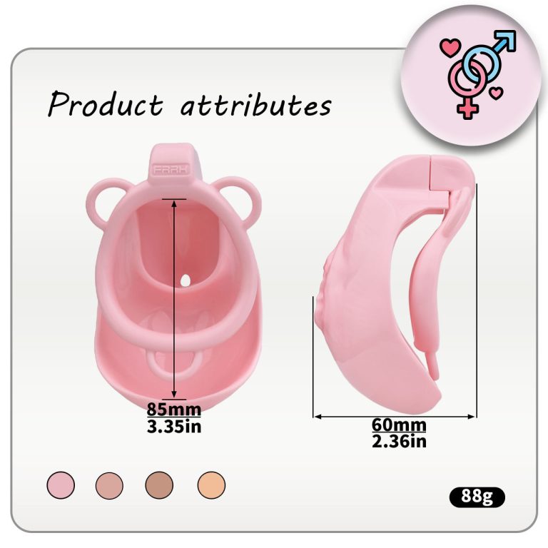 TS imitates women's genitals wearable chastity pants