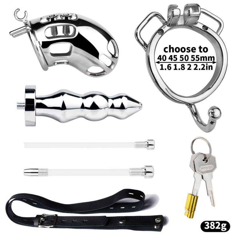 Men's urinary catheter anal plug bondage chastity lock (wearable type) - Image 14
