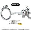 TS transvestite special butterfly pattern penis compression chastity lock (with silicone catheter)