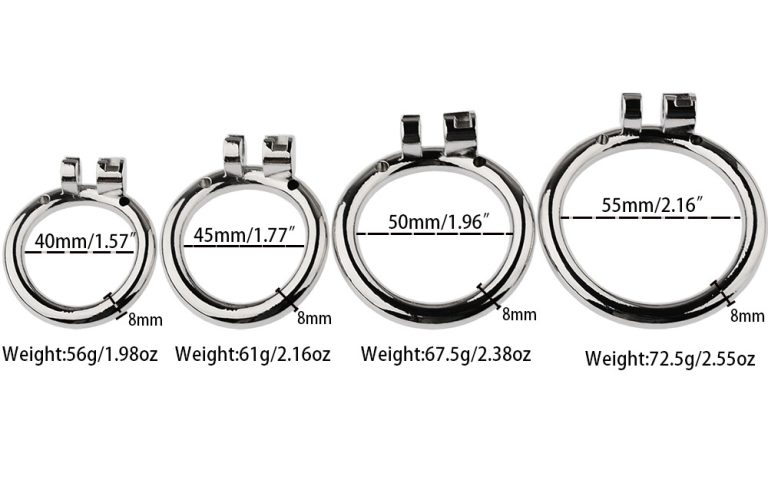 Men's Stainless Steel Penis Cage Chastity Lock