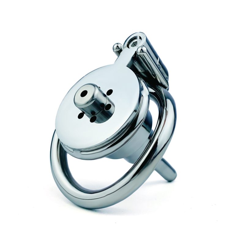 Male penis compression chastity lock (including catheter)