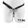 Men's urinary catheter anal plug bondage chastity lock (wearable type)