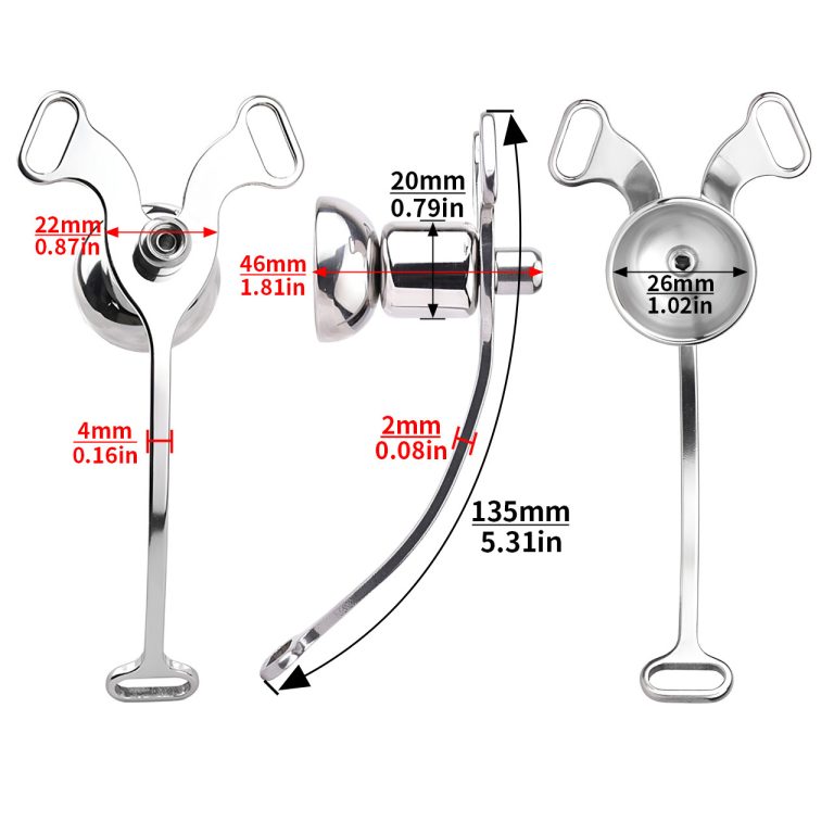 TS transvestite special metal piece penis compression wearable chastity lock