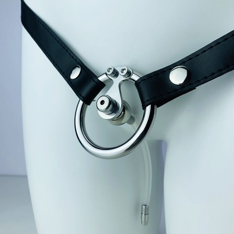 TS transvestite wearable anti-lateral catheterization flat chastity lock - Image 7