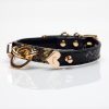 Original design niche laser punk style snakeskin pattern traction collar (including leash)