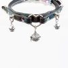 Original design niche heart-shaped detachable bell sm choker (with leash)