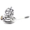 Men's plum blossom shaped anti-fall chastity lock (with catheter)