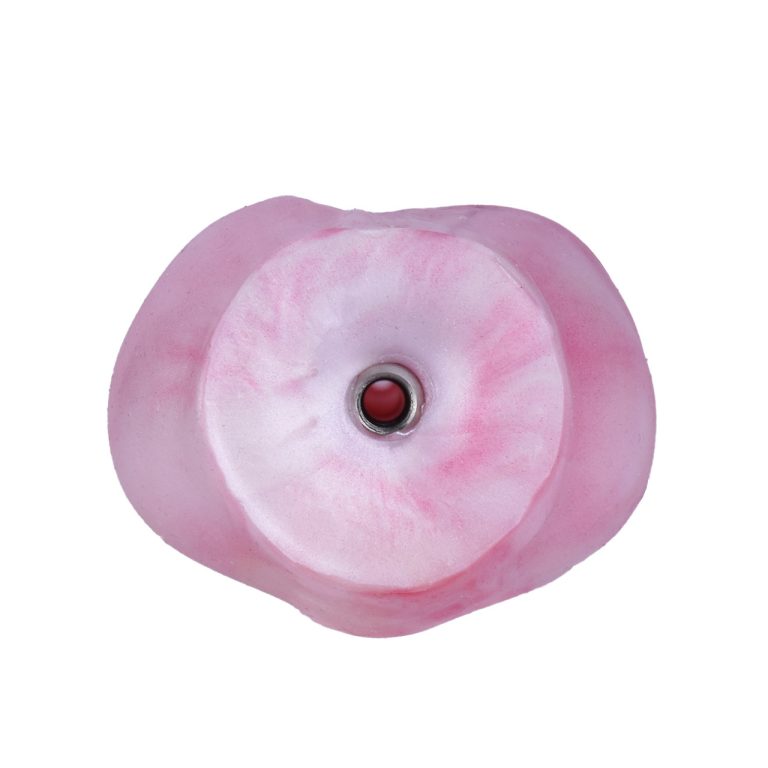 TS pink fake penis wearable chastity pants (with catheter)