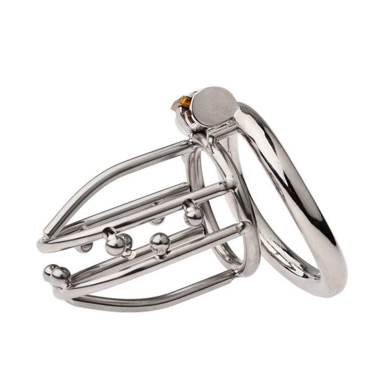 Men's Stainless Steel Penis Cage Chastity Lock
