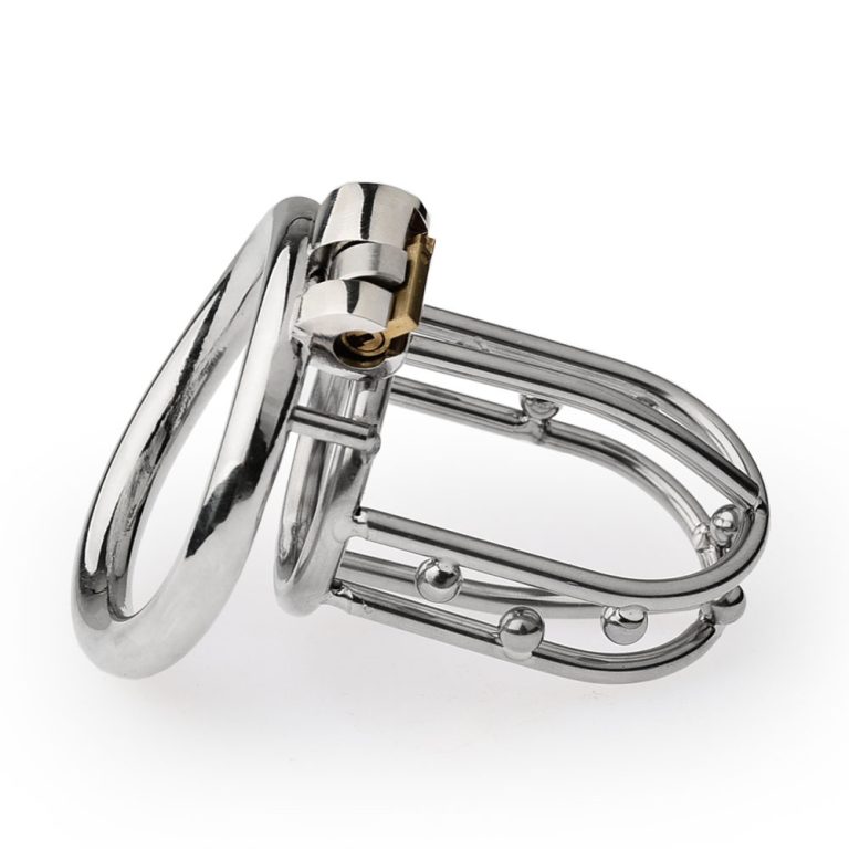 Men's Stainless Steel Penis Cage Chastity Lock