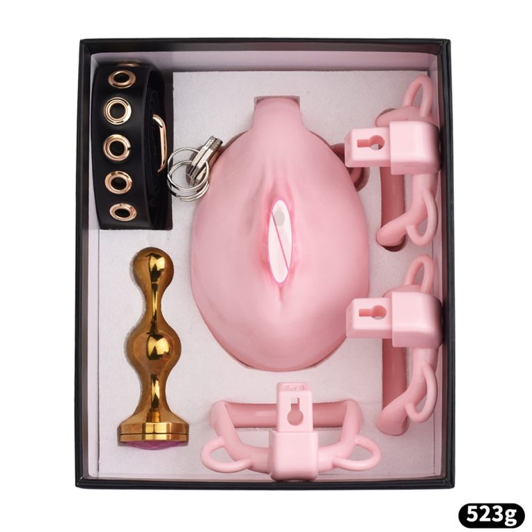 TS imitates women's genitals wearable chastity pants - Image 36