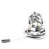 Men's plum blossom shaped anti-fall chastity lock (with catheter)