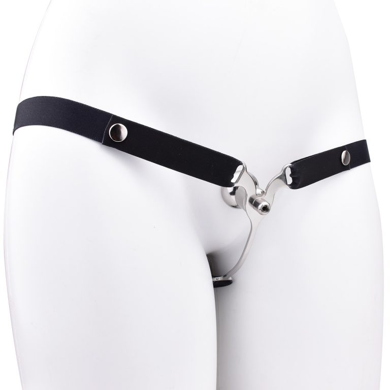 TS transvestite special metal piece penis compression wearable chastity lock - Image 9