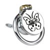 TS transvestite special butterfly pattern penis compression chastity lock (with silicone catheter)