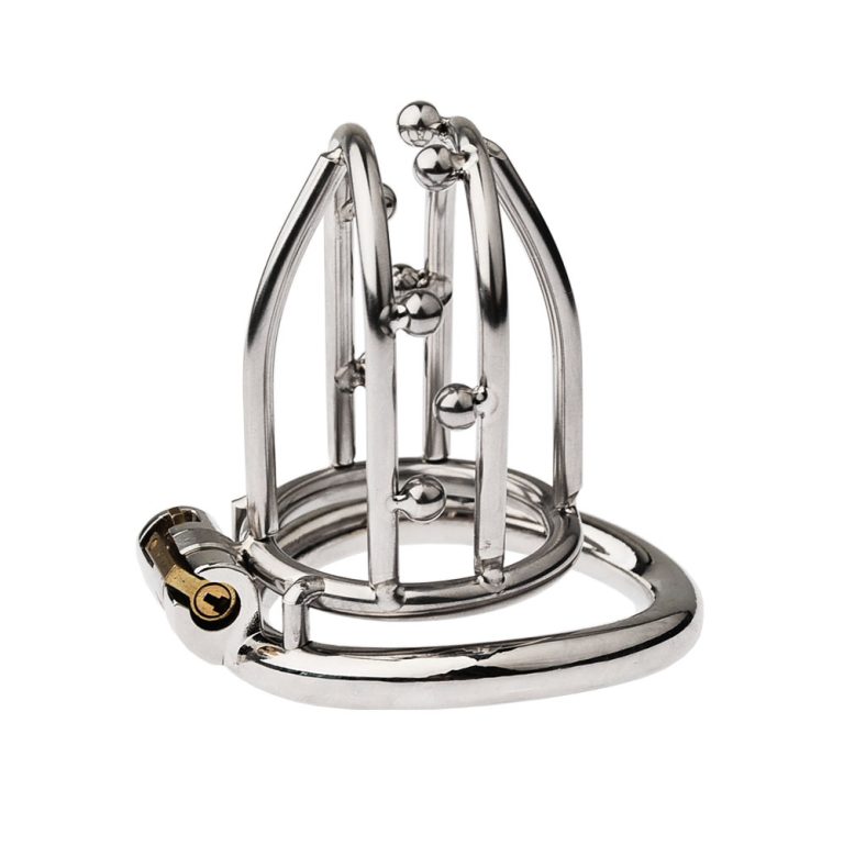 Men's Stainless Steel Penis Cage Chastity Lock