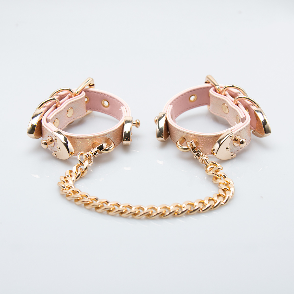 PUPPY attribute laser leather material niche double love bondage bracelet