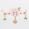 Original design niche heart-shaped detachable bell sm choker (with leash)