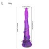Extra long octopus tentacle-style expansion silicone anal plug