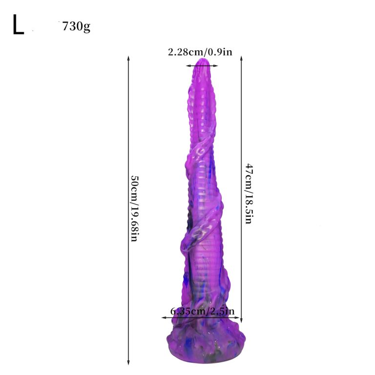 Extra long octopus tentacle-style expansion silicone anal plug