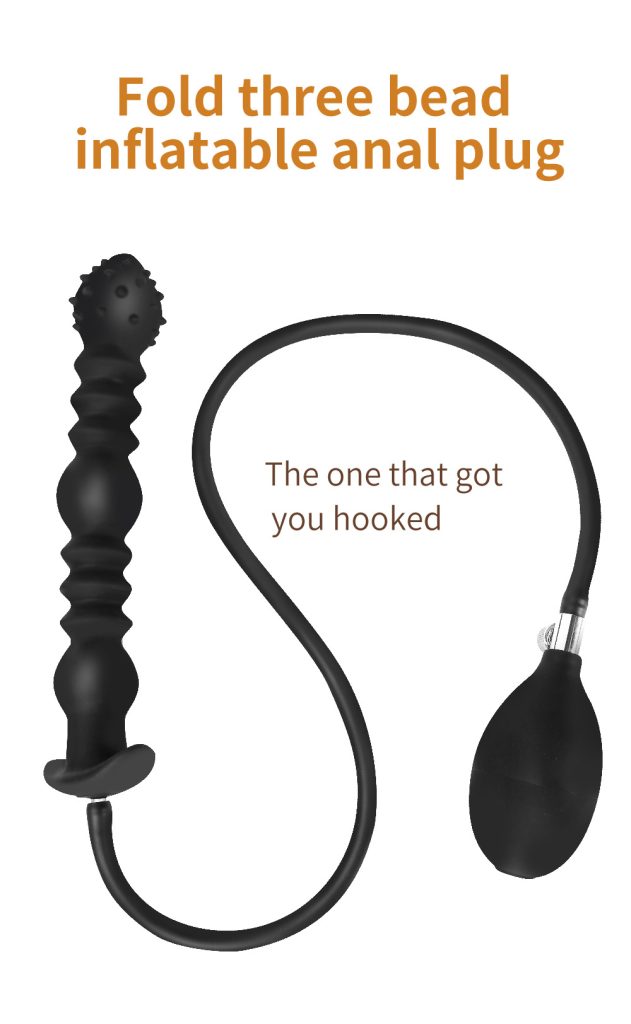 SM Sex Training Inflatable Foldable Large Expansion Anal Plug