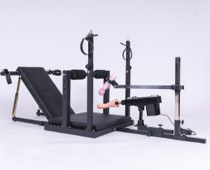 BDSM forced orgasm split-leg bondage sex training chair(Including AV vibrator and silent electric dildo)