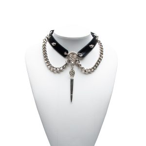 Gothic punk bullet pendant niche fashion choker (excluding traction rope)