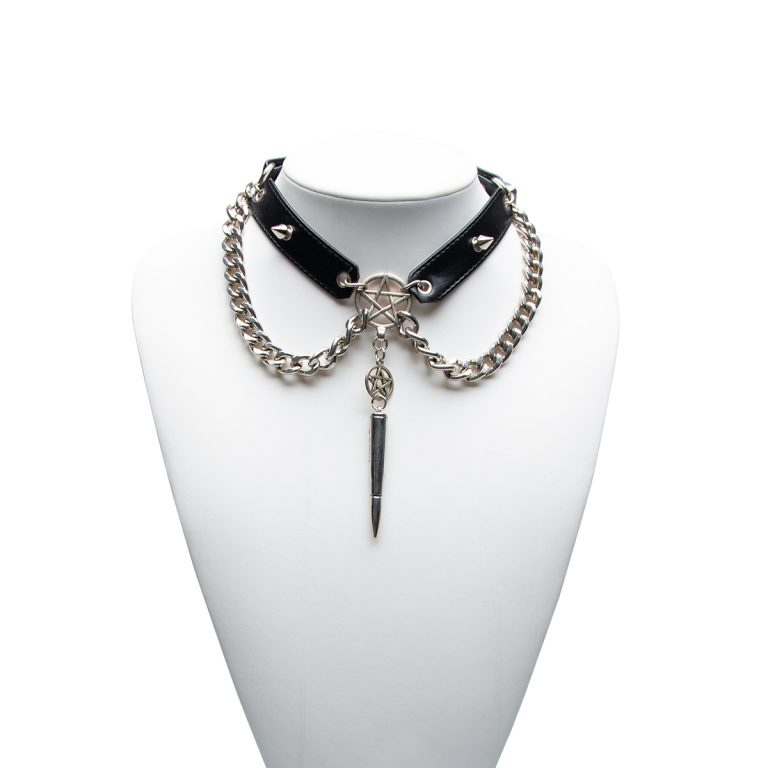 Gothic punk bullet pendant niche fashion choker (excluding traction rope)