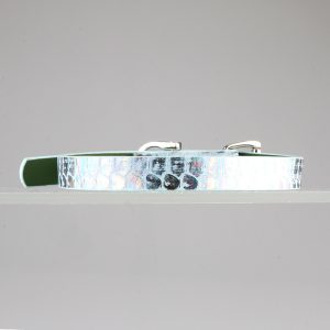 Genuine snakeskin simple gradient style choker (without leash)