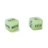 Glow-in-the-dark sex game throwing dice