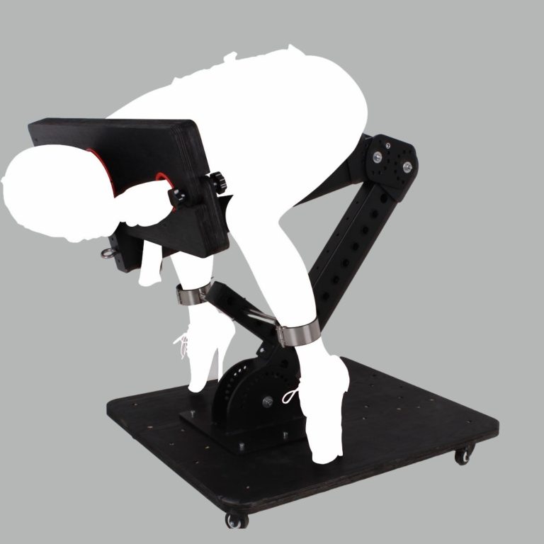 BDSM restraint standing punishment sex game rack